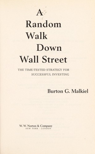 Cover of A Random Walk Down Wall Street