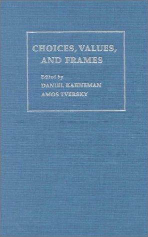 Cover of Choices, Values, and Frames