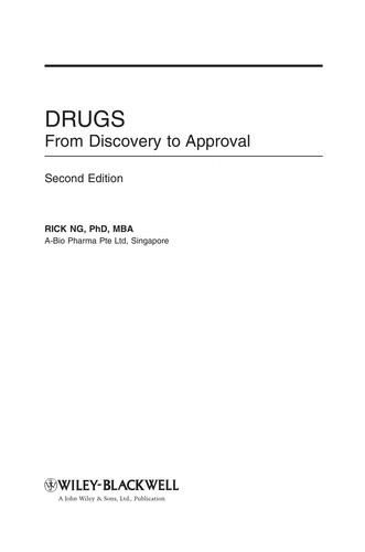 Cover of Drugs: From Discovery to Approval