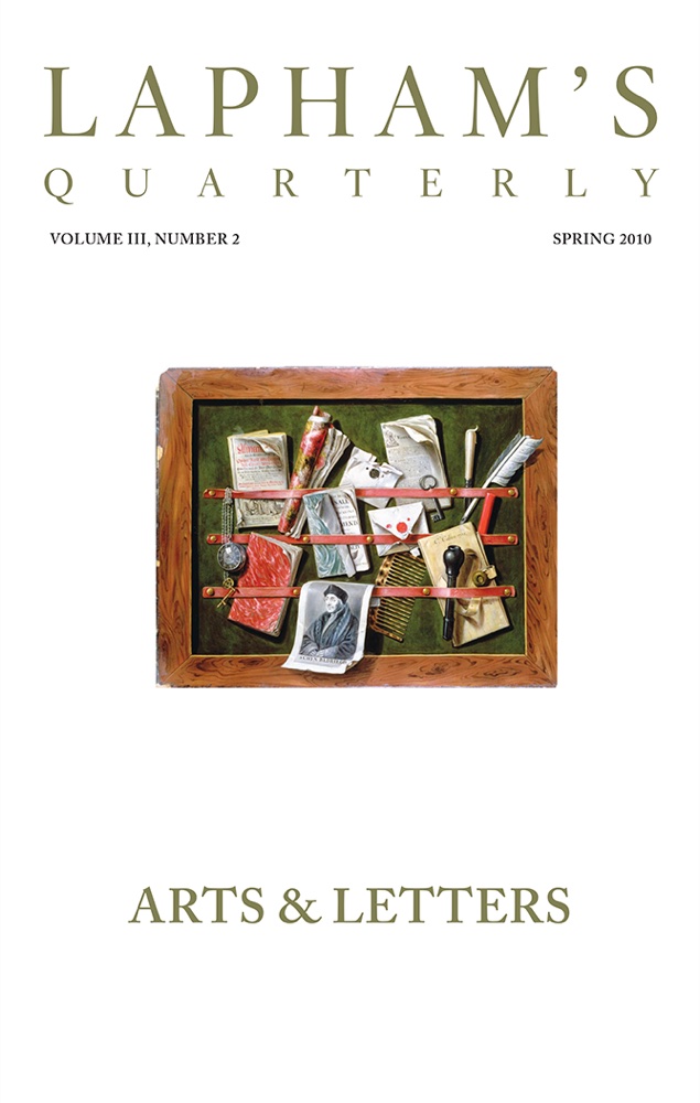 Cover of Lapham's Quarterly: Arts & Letters
