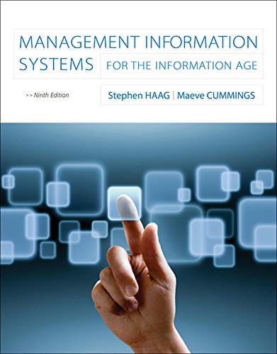 Cover of Management information systems for the information age