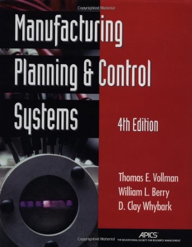 Cover of Manufacturing planning and control systems