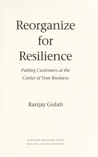 Cover of (Re)Organize for Resilience