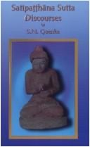 Cover of Satipatthana Sutta Discourses