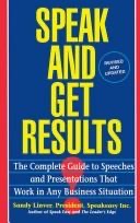 Cover of Speak and Get Results