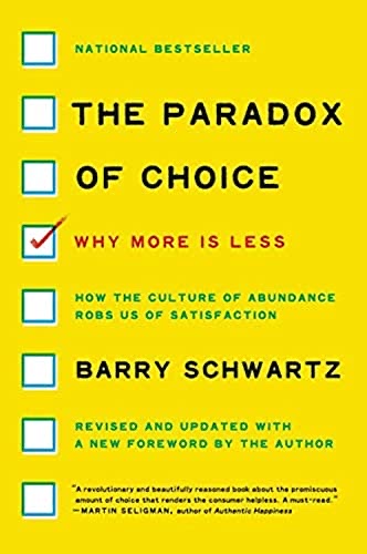 Cover of The paradox of choice