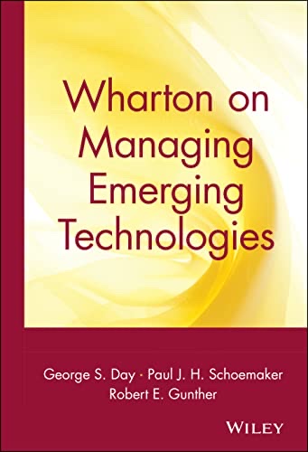 Cover of Wharton on managing emerging technologies