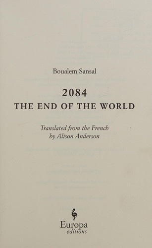 Cover of 2084: The End of the World