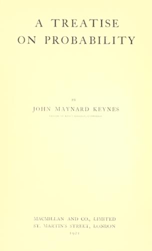 Cover of A Treatise on Probability