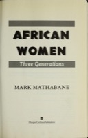 Cover of African Women: Three Generations