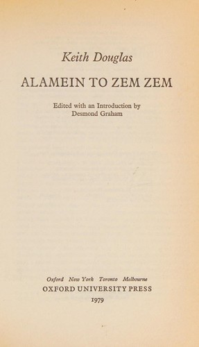 Cover of Alamein to Zem Zem