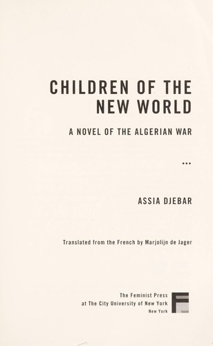 Cover of Children of the New World