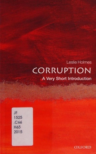 Cover of Corruption: A Very Short Introduction