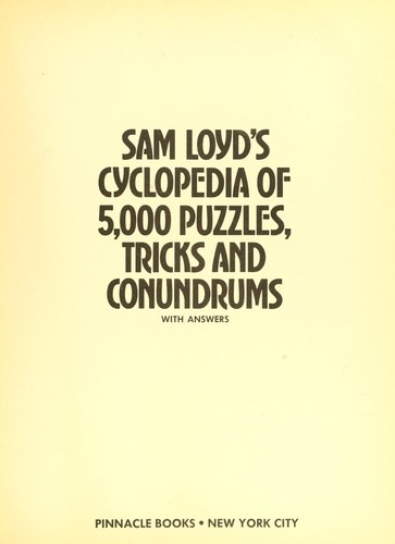 Cover of Cyclopedia of Puzzles