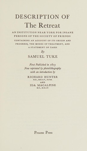 Cover of Description of the Retreat