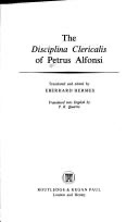 Cover of Disciplina Clericalis
