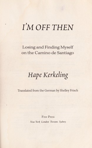 Cover of Ich bin dann mal weg