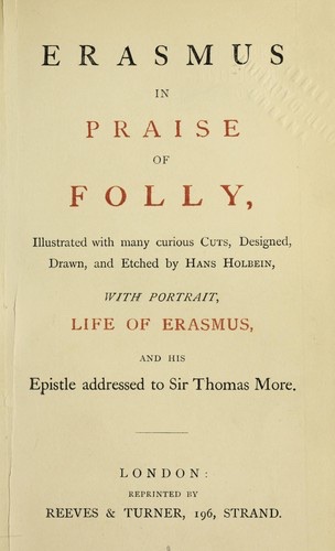 Cover of In Praise of Folly