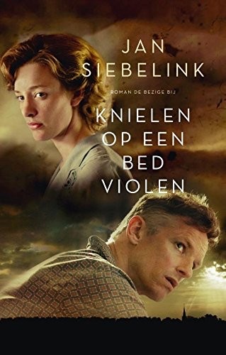 Cover of Knielen op een bed violen