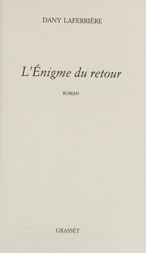 Cover of L'énigme du retour