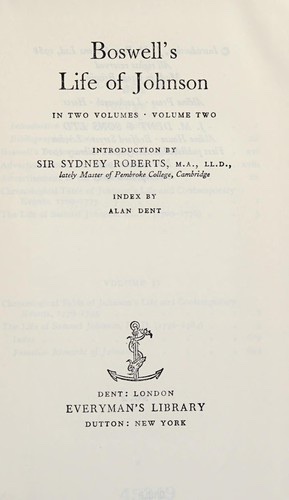 Cover of Life of Johnson