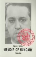 Cover of Memoir of Hungary, 1944–1948