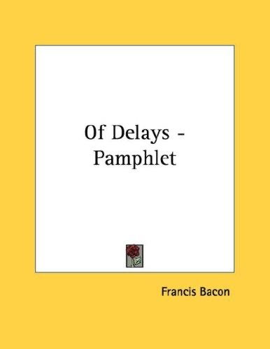Cover of Of Delays