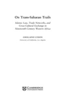 Cover of On Trans-Saharan trails