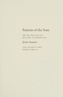 Cover of Patients of the state