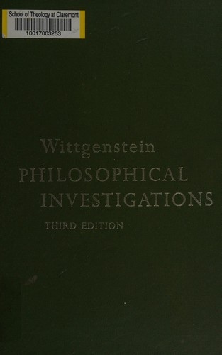 Cover of Philosophical Investigations