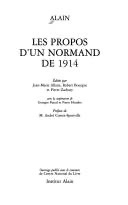 Cover of Propos