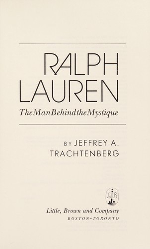 Cover of Ralph Lauren: The Man Behind the Mystique