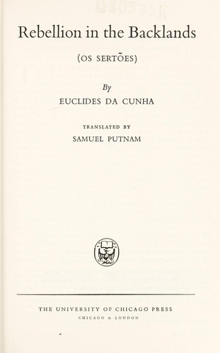 Cover of Rebellion in the Backlands