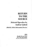 Cover of Return to the Source: Selected Speeches