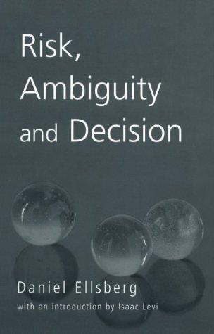 Cover of Risk, Ambiguity and Decision