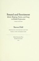 Cover of Sound and sentiment
