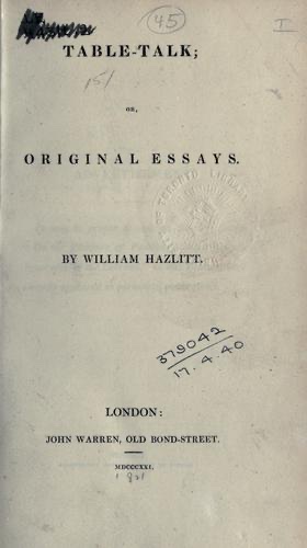 Cover of Table-Talk
