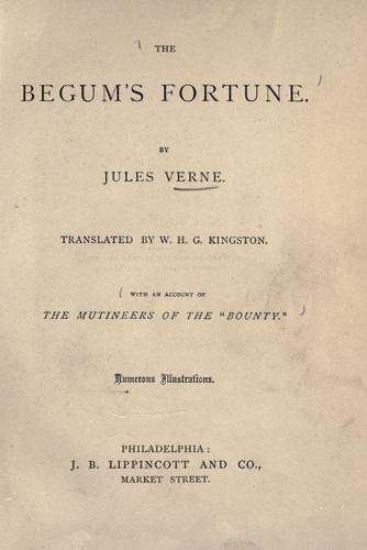 Cover of The Begum's Fortune