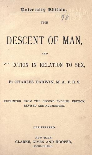 Cover of The Descent of Man