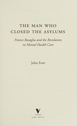 Cover of The Man Who Closed the Asylums