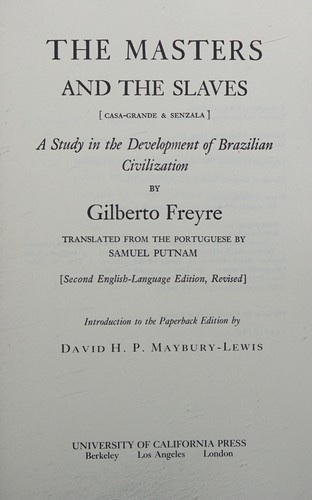 Cover of The Masters and the Slaves