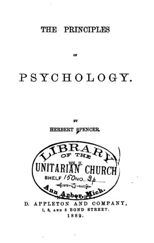 Cover of The Principles of Psychology