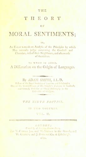 Cover of The Theory of Moral Sentiments