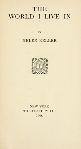 Cover of The World I Live In