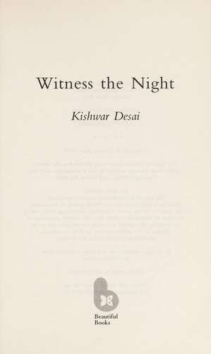 Cover of Witness the Night