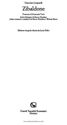 Cover of Zibaldone