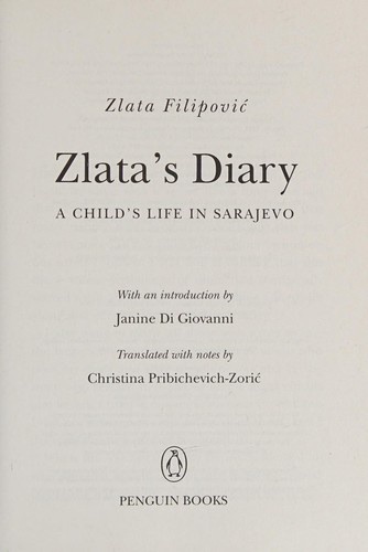 Cover of Zlata's Diary